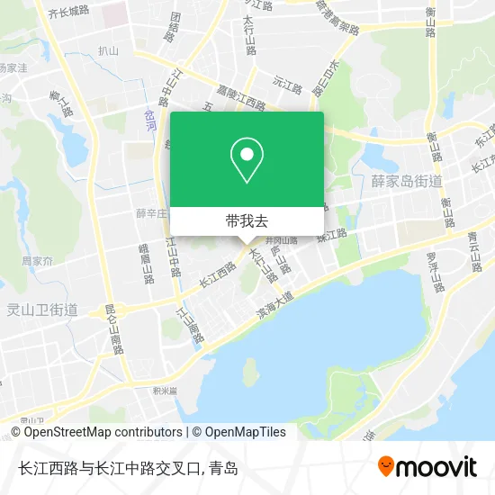 长江西路与长江中路交叉口地图