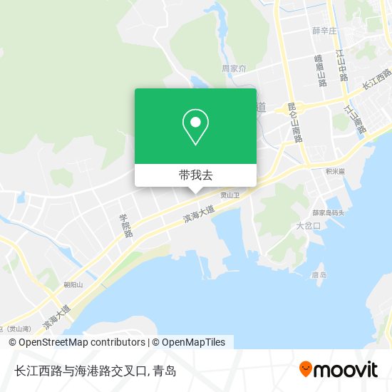 长江西路与海港路交叉口地图