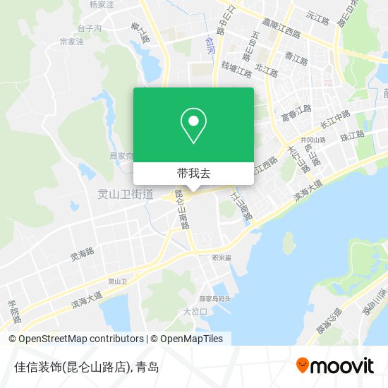 佳信装饰(昆仑山路店)地图