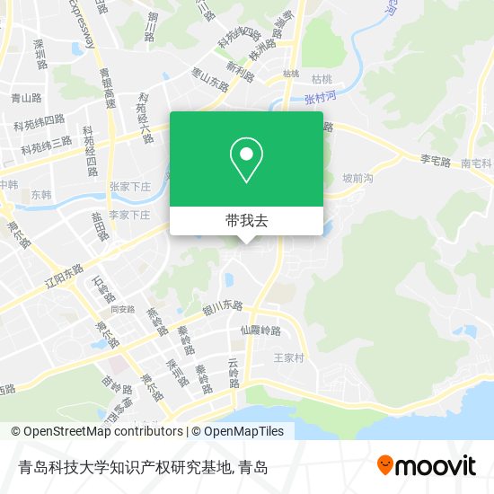 青岛科技大学知识产权研究基地地图