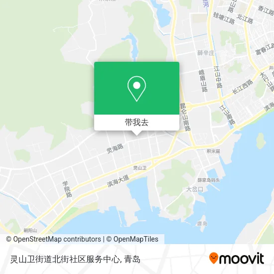 灵山卫街道北街社区服务中心地图
