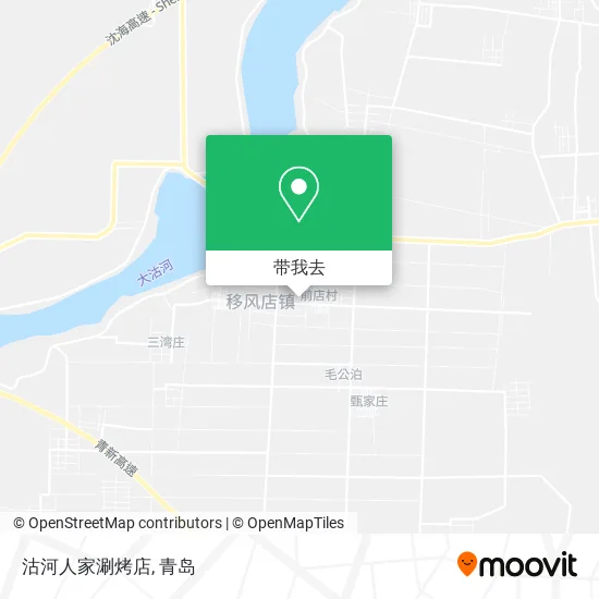 沽河人家涮烤店地图