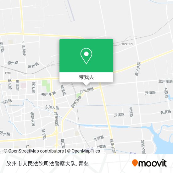 胶州市人民法院司法警察大队地图