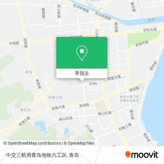 中交三航局青岛地铁六工区地图