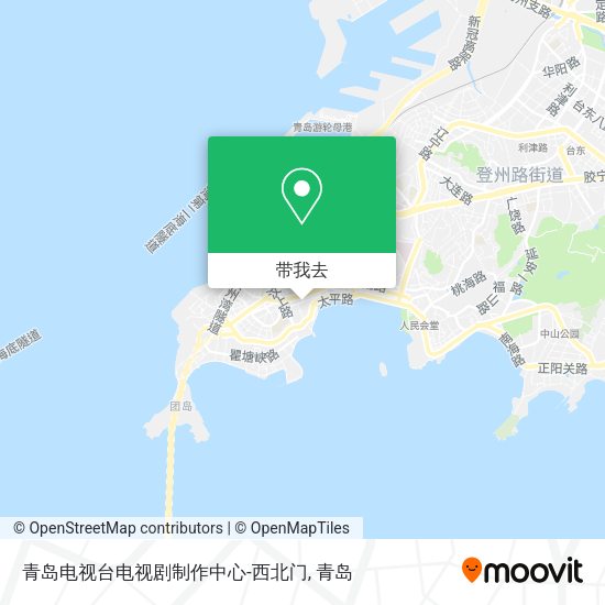 青岛电视台电视剧制作中心-西北门地图