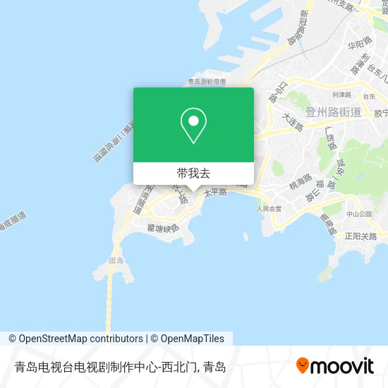 青岛电视台电视剧制作中心-西北门地图