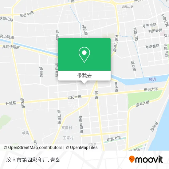 胶南市第四彩印厂地图