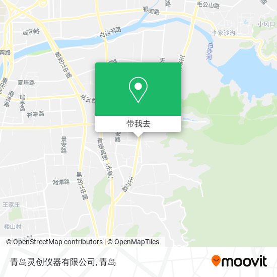 青岛灵创仪器有限公司地图