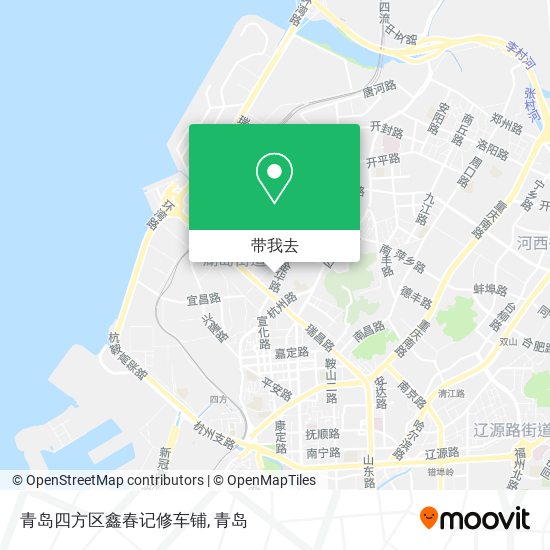 青岛四方区鑫春记修车铺地图