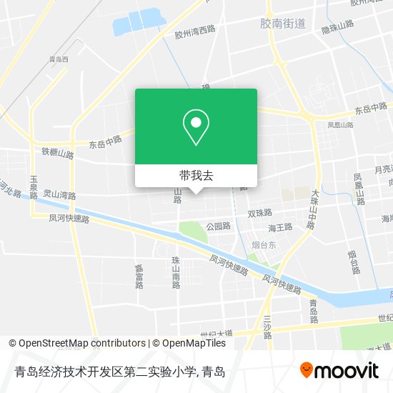 青岛经济技术开发区第二实验小学地图