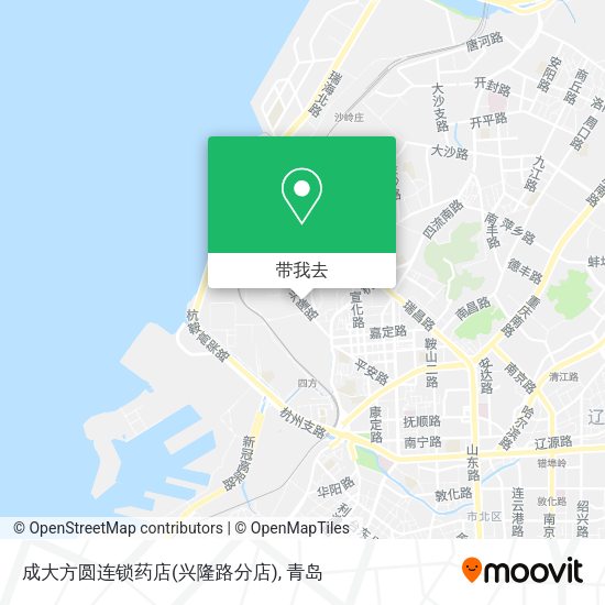 成大方圆连锁药店(兴隆路分店)地图