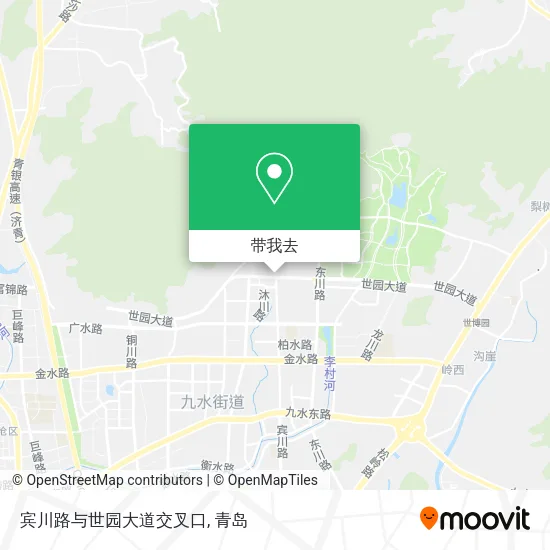 宾川路与世园大道交叉口地图