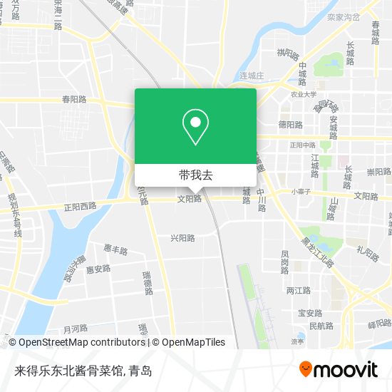 来得乐东北酱骨菜馆地图