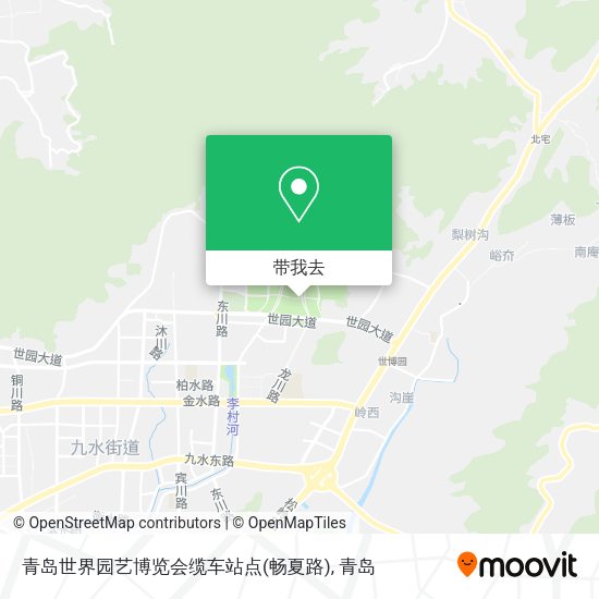 青岛世界园艺博览会缆车站点(畅夏路)地图