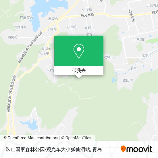 珠山国家森林公园-观光车大小狐仙洞站地图
