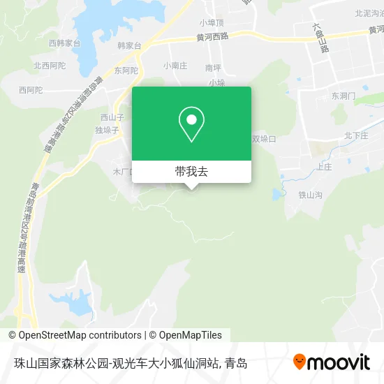 珠山国家森林公园-观光车大小狐仙洞站地图