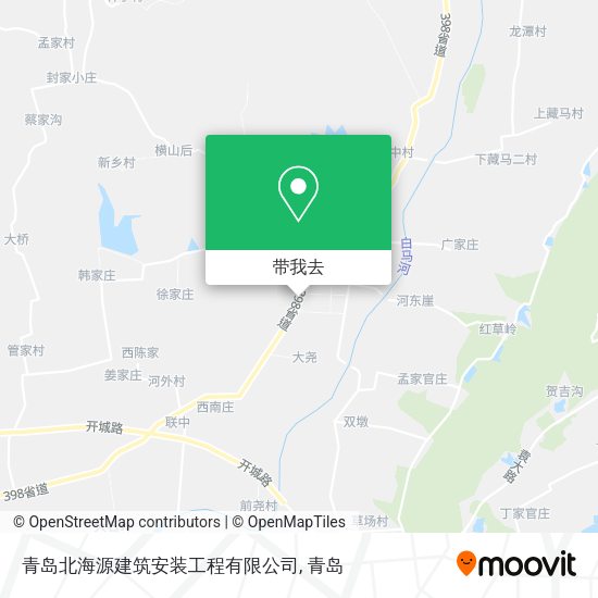 青岛北海源建筑安装工程有限公司地图