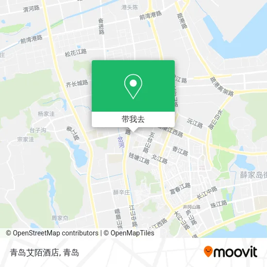 青岛艾陌酒店地图