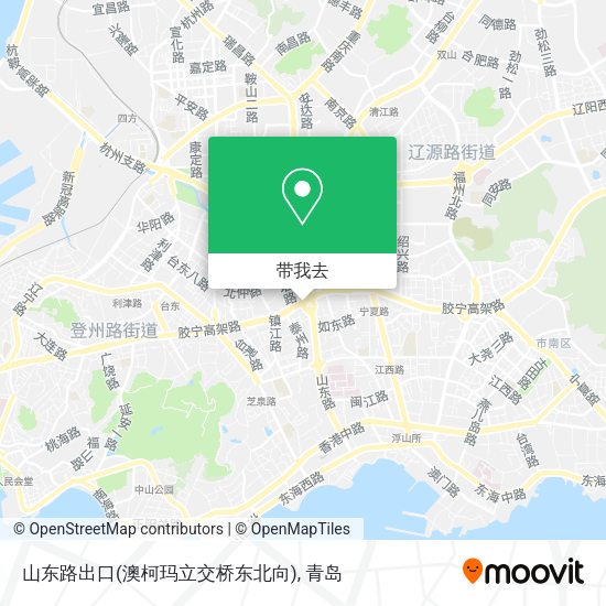 山东路出口(澳柯玛立交桥东北向)地图