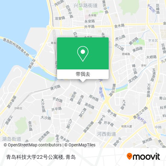 青岛科技大学22号公寓楼地图