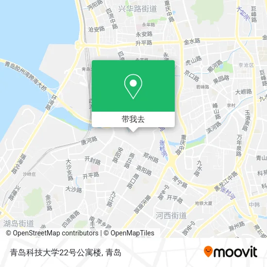 青岛科技大学22号公寓楼地图