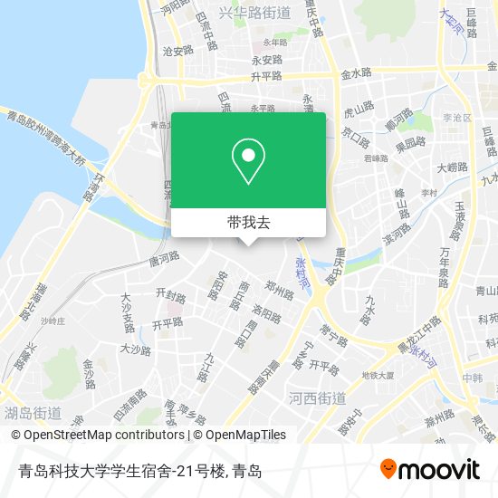 青岛科技大学学生宿舍-21号楼地图