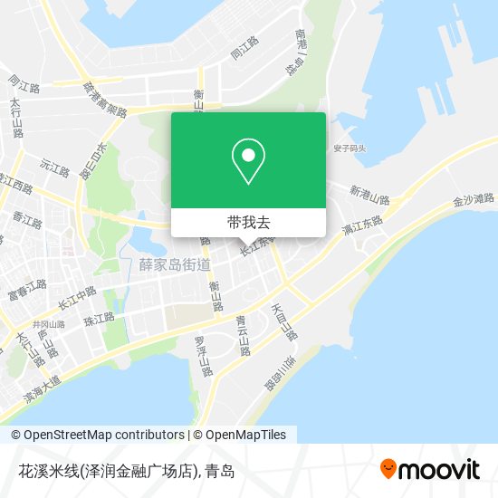 花溪米线(泽润金融广场店)地图