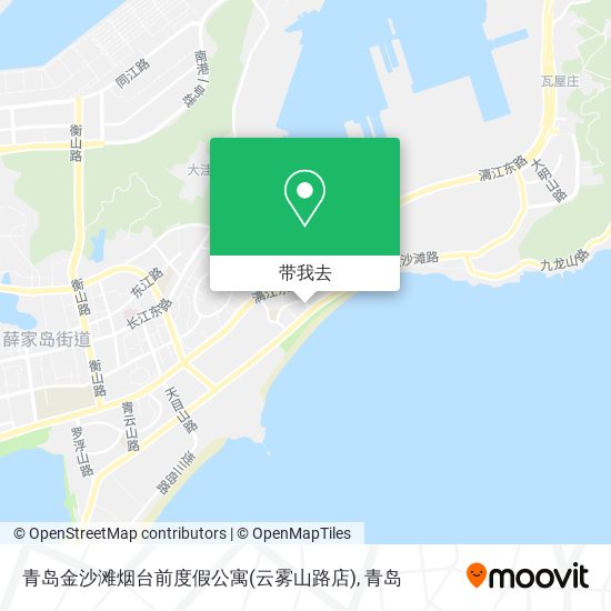 青岛金沙滩烟台前度假公寓(云雾山路店)地图