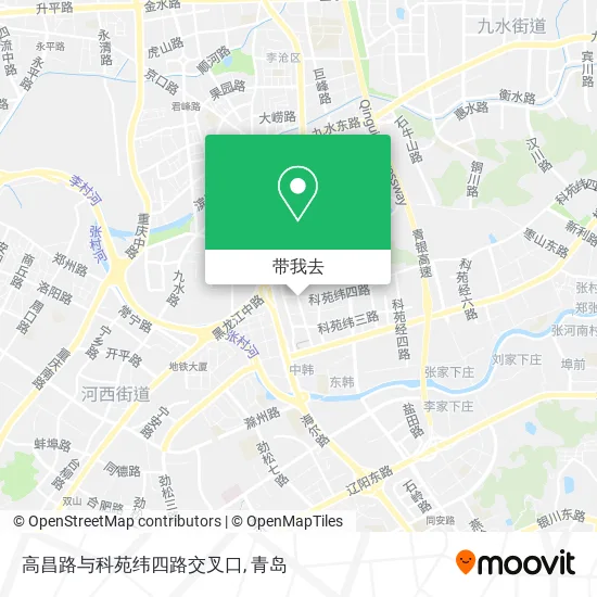 高昌路与科苑纬四路交叉口地图