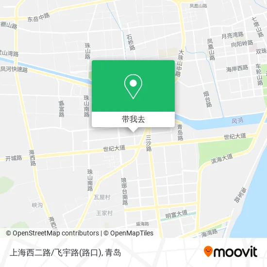 上海西二路/飞宇路(路口)地图