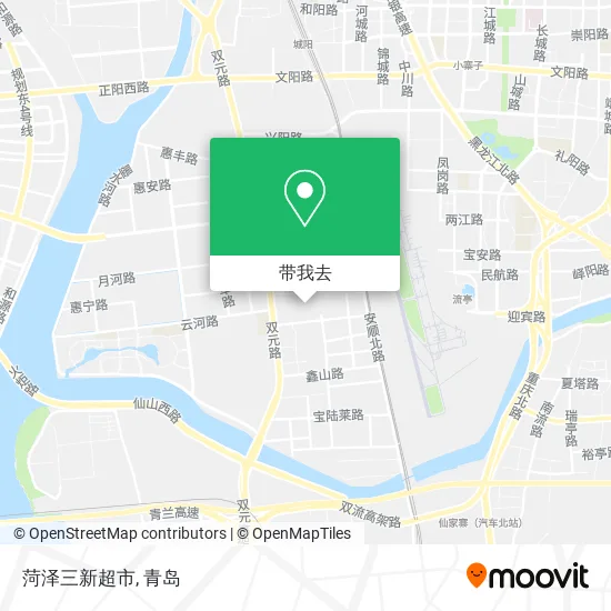 菏泽三新超市地图