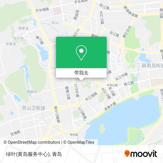 绿叶(黄岛服务中心)地图