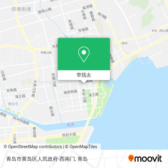 青岛市黄岛区人民政府-西南门地图
