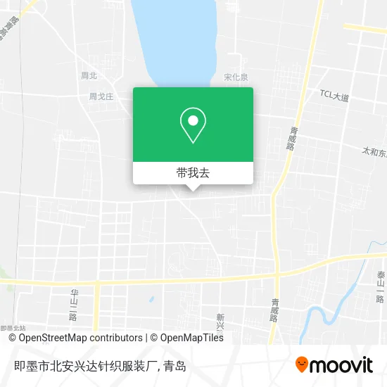 即墨市北安兴达针织服装厂地图