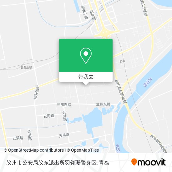 胶州市公安局胶东派出所羽翎珊警务区地图