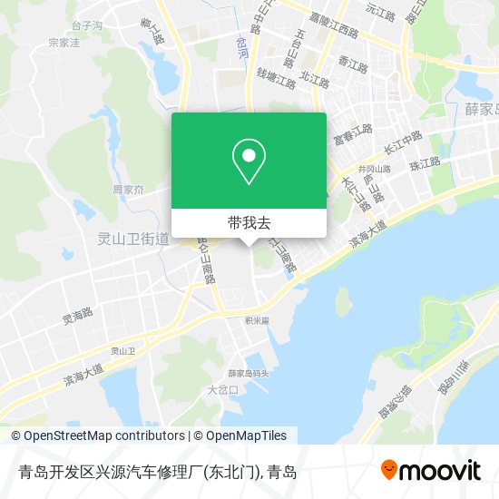 青岛开发区兴源汽车修理厂(东北门)地图