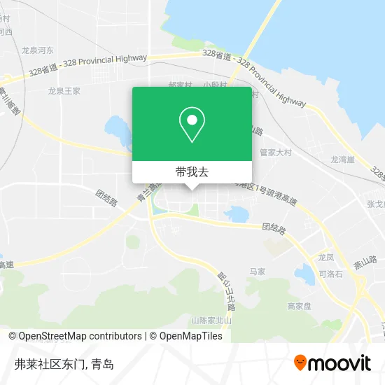 弗莱社区东门地图