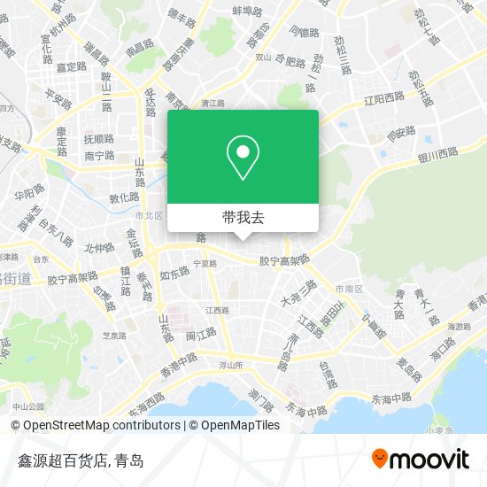 鑫源超百货店地图