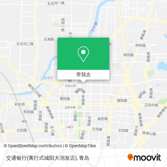 交通银行(离行式城阳大润发店)地图