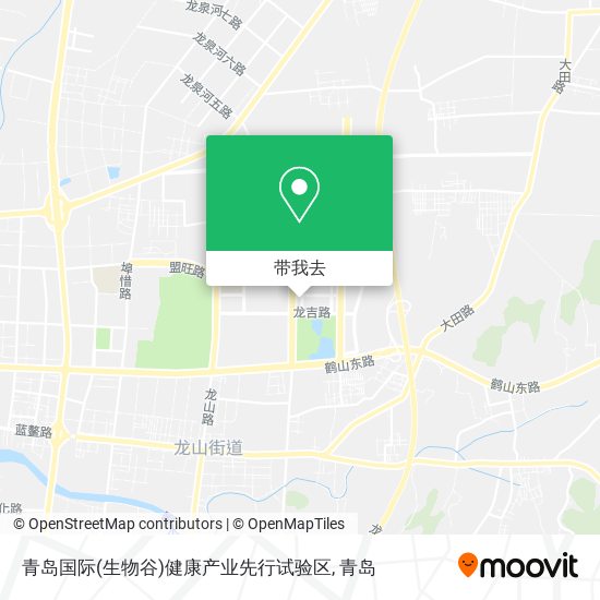 青岛国际(生物谷)健康产业先行试验区地图