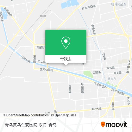 青岛黄岛仁安医院-东门地图