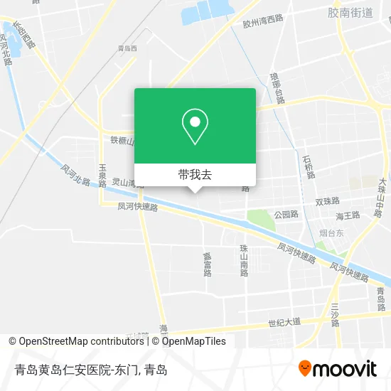青岛黄岛仁安医院-东门地图