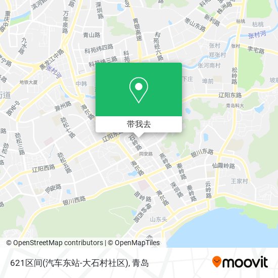 621区间(汽车东站-大石村社区)地图