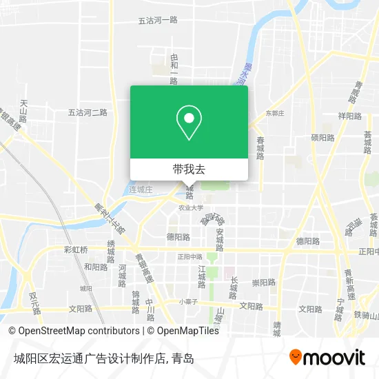 城阳区宏运通广告设计制作店地图