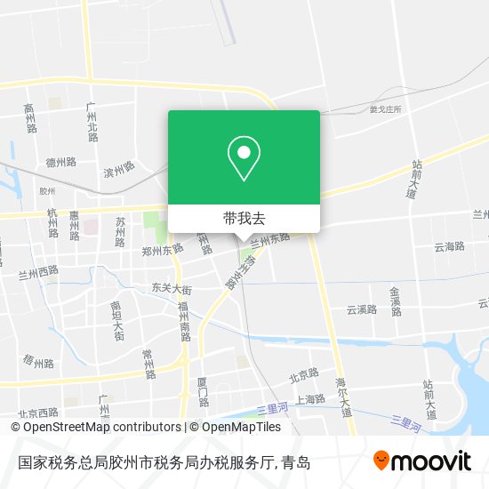 国家税务总局胶州市税务局办税服务厅地图