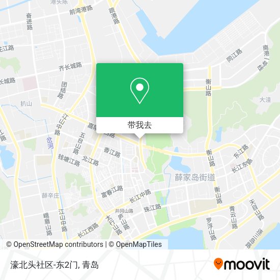 濠北头社区-东2门地图