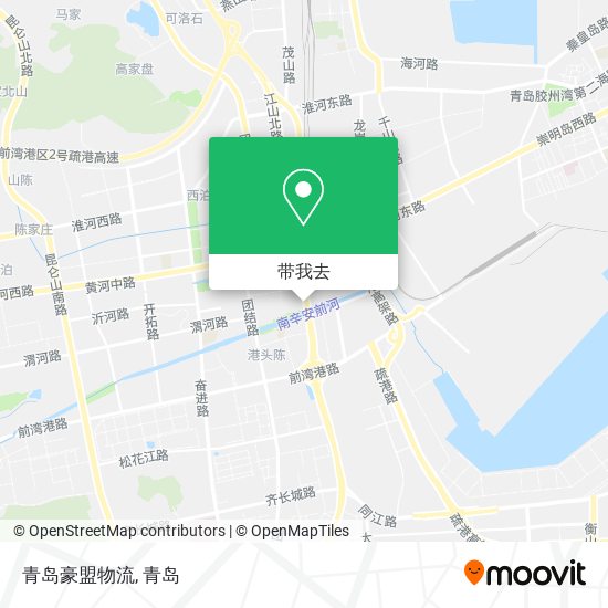 青岛豪盟物流地图