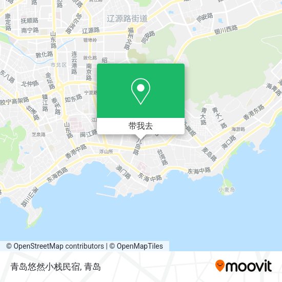 青岛悠然小栈民宿地图