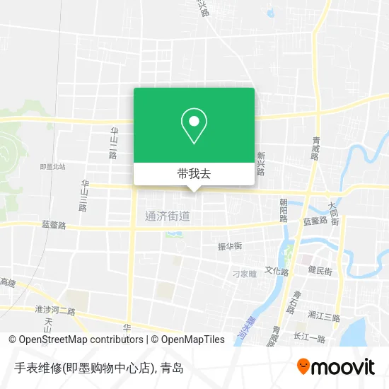 手表维修(即墨购物中心店)地图