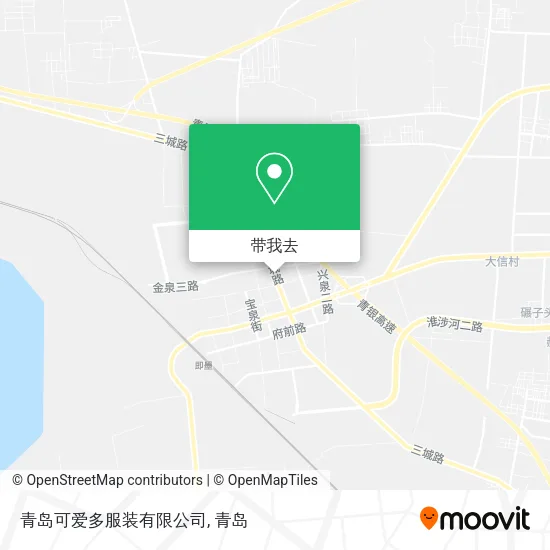 青岛可爱多服装有限公司地图